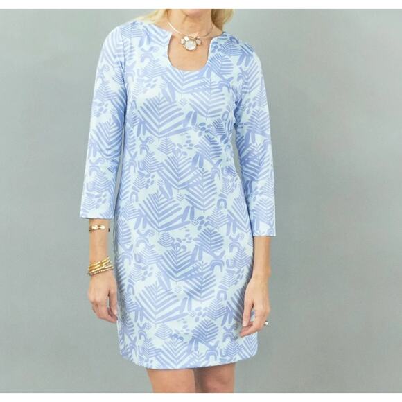 CK Bradley Islesboro Dress in Blue Periwinkle Print Size Small NWT - Picture 1 of 6